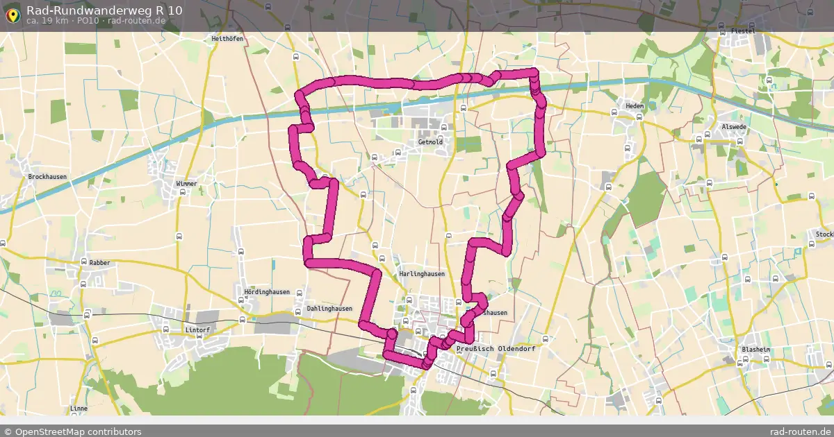 Rad-Rundwanderweg R 10 (PO10) – Fernradroute auf Rad-Routen.de