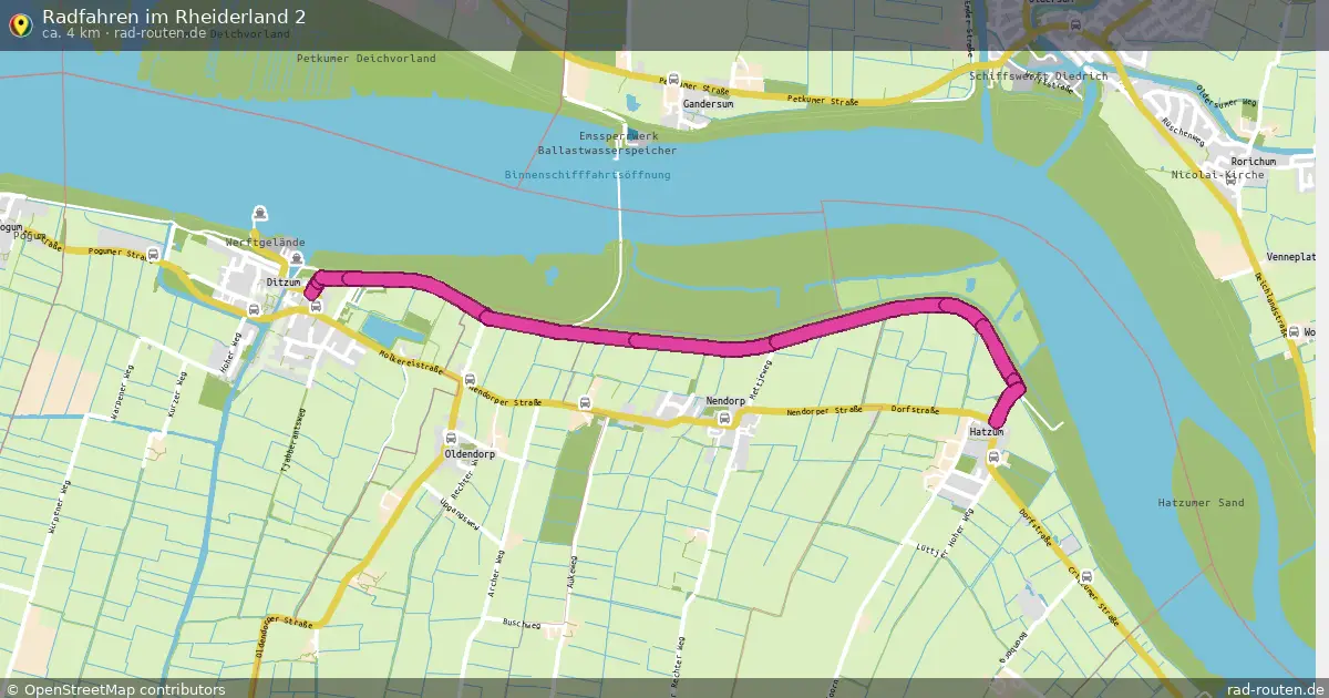Radfahren im Rheiderland 2 – Fernradroute auf Rad-Routen.de