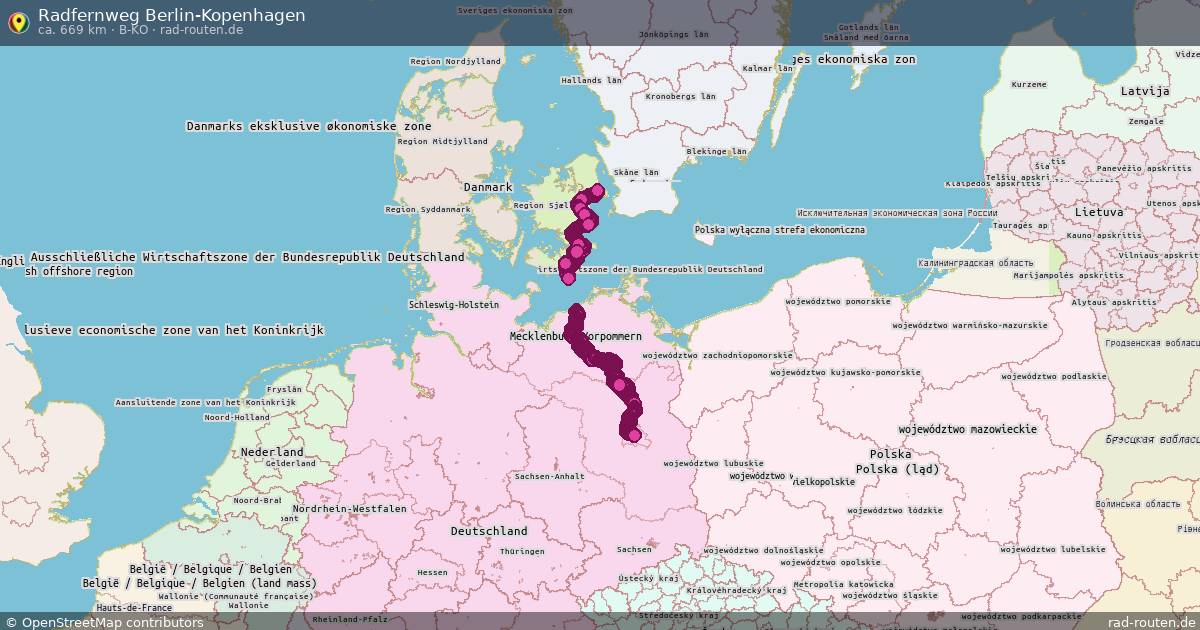 Radfernweg Berlin-Kopenhagen (B-KO) – Fernradroute auf Rad-Routen.de