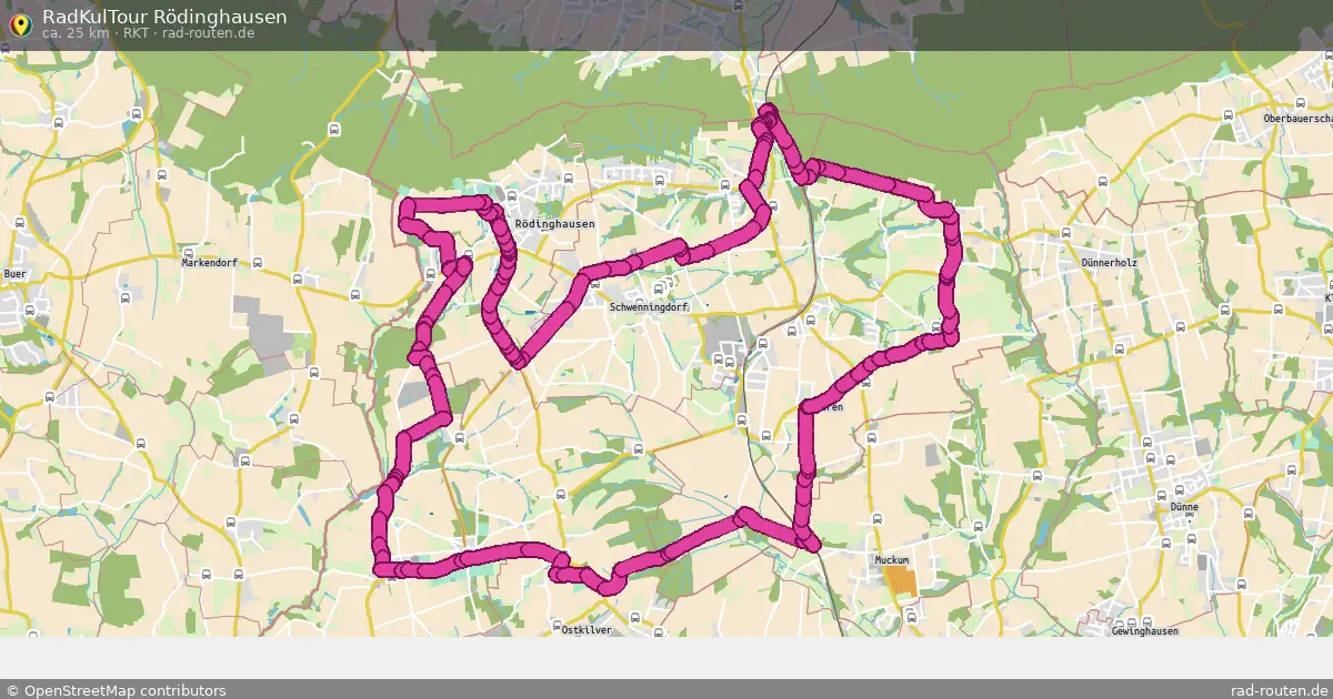 RadKulTour Rödinghausen (RKT) – Fernradroute auf Rad-Routen.de
