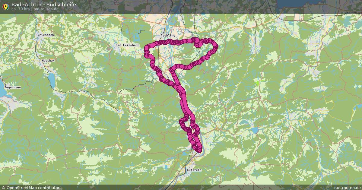 Radl-Achter - Südschleife – Fernradroute auf Rad-Routen.de