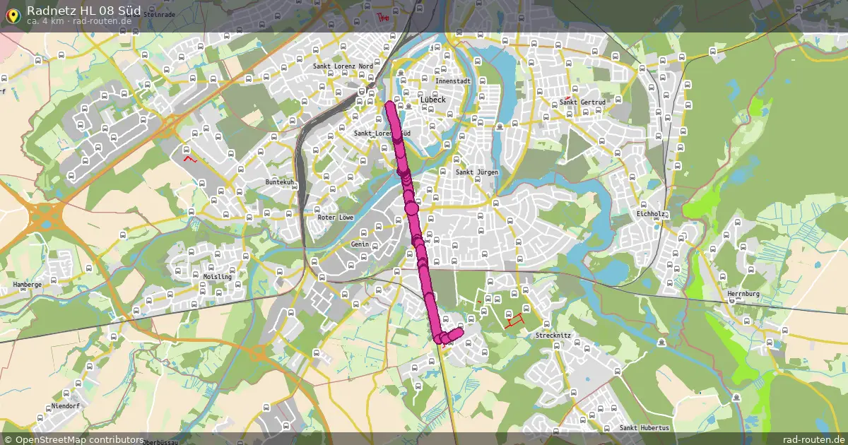 Radnetz HL 08 Süd – Fernradroute auf Rad-Routen.de