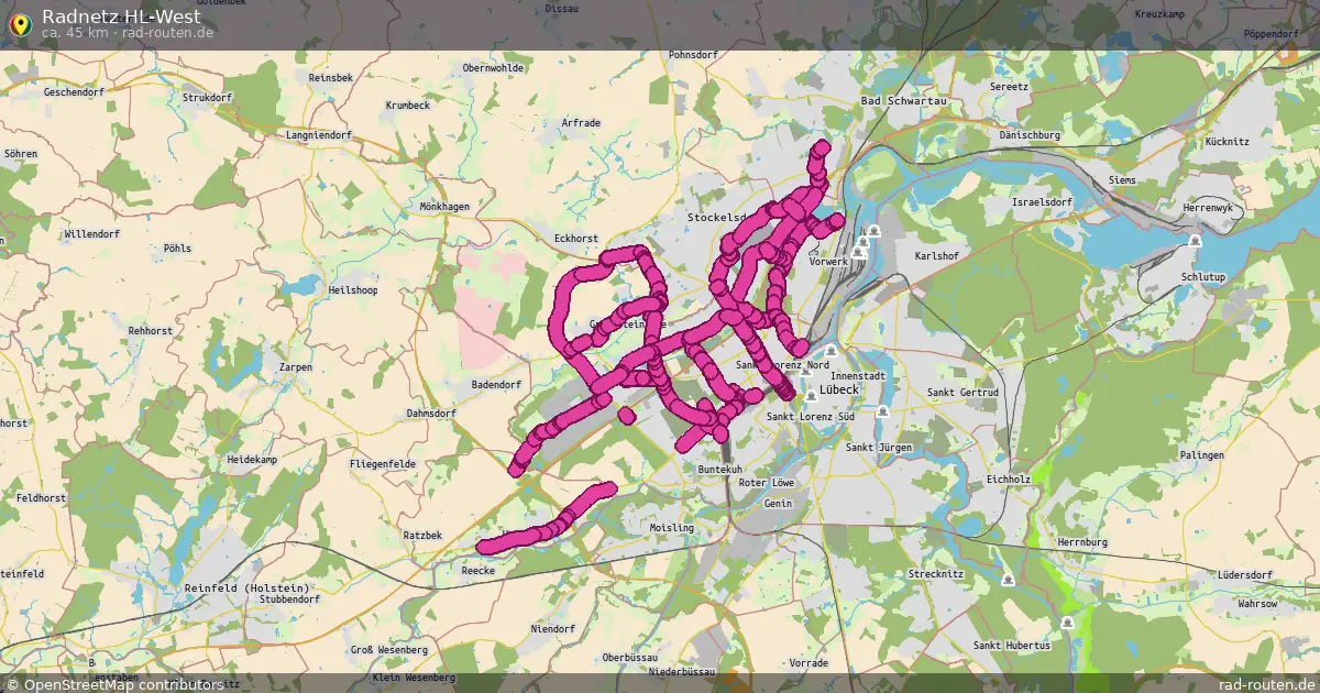 Radnetz HL-West – Fernradroute auf Rad-Routen.de