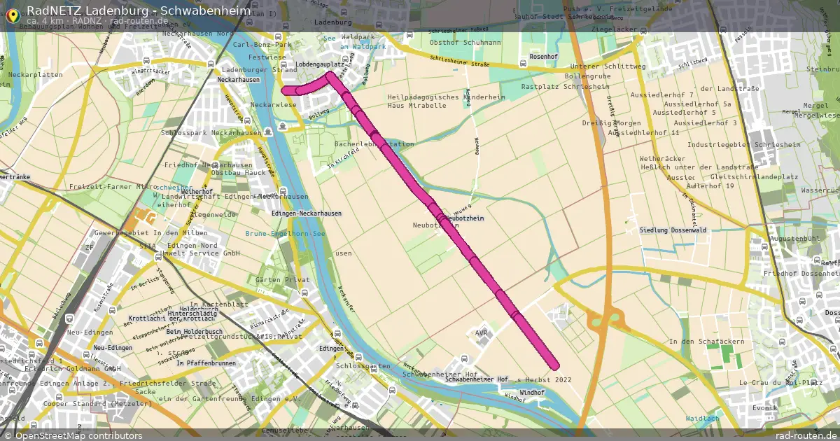 RadNETZ Ladenburg - Schwabenheim