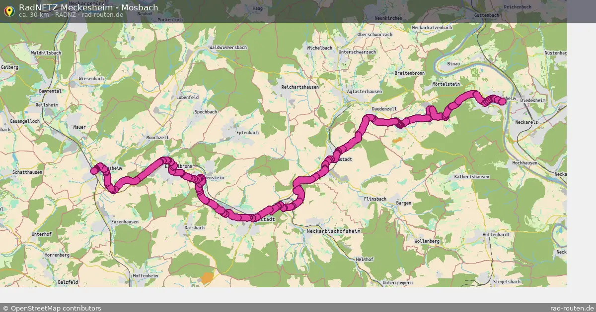 RadNETZ Meckesheim - Mosbach