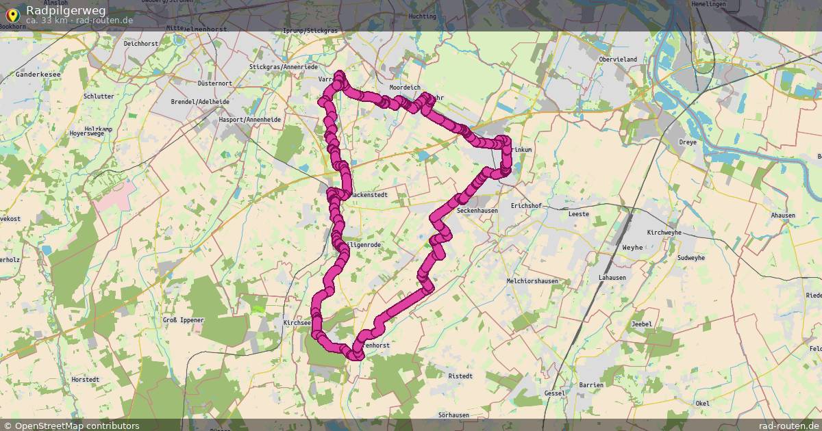 Radpilgerweg – Fernradroute auf Rad-Routen.de