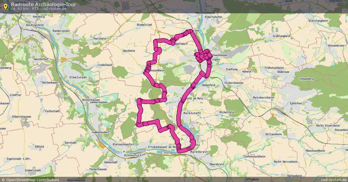 Radroute Archäologie-Tour (KT3) – Fernradroute auf Rad-Routen.de