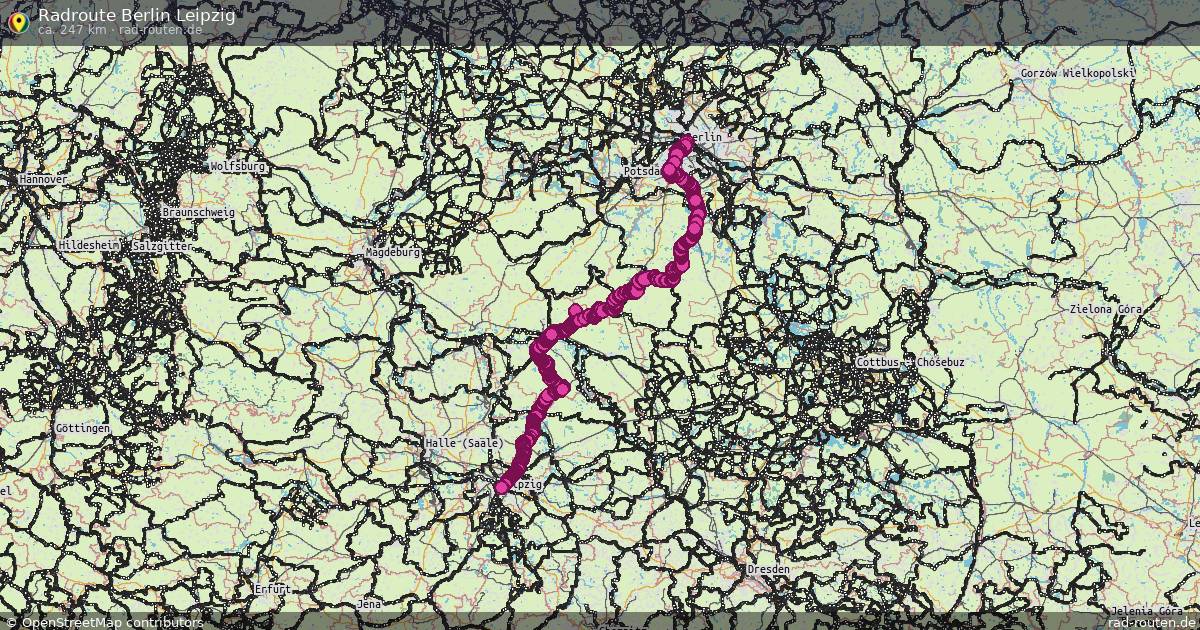 Radroute Berlin Leipzig – Fernradroute auf Rad-Routen.de
