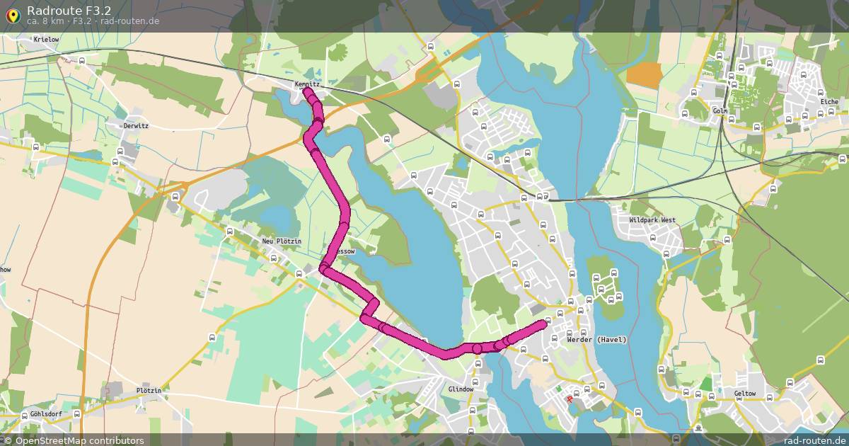 Radroute F3.2 (F3.2) – Fernradroute auf Rad-Routen.de