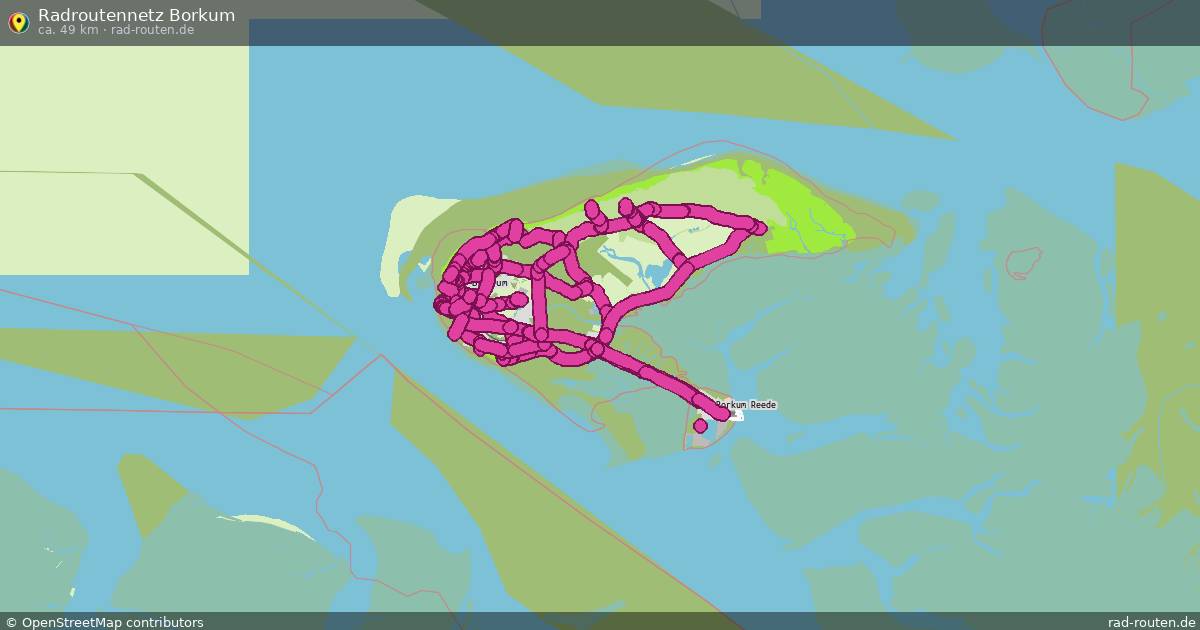 Radroutennetz Borkum – Fernradroute auf Rad-Routen.de