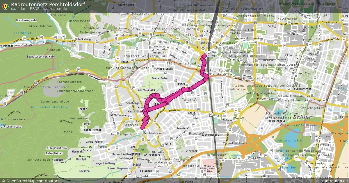 Radroutennetz Perchtoldsdorf (RRNP) – Fernradroute auf Rad-Routen.de