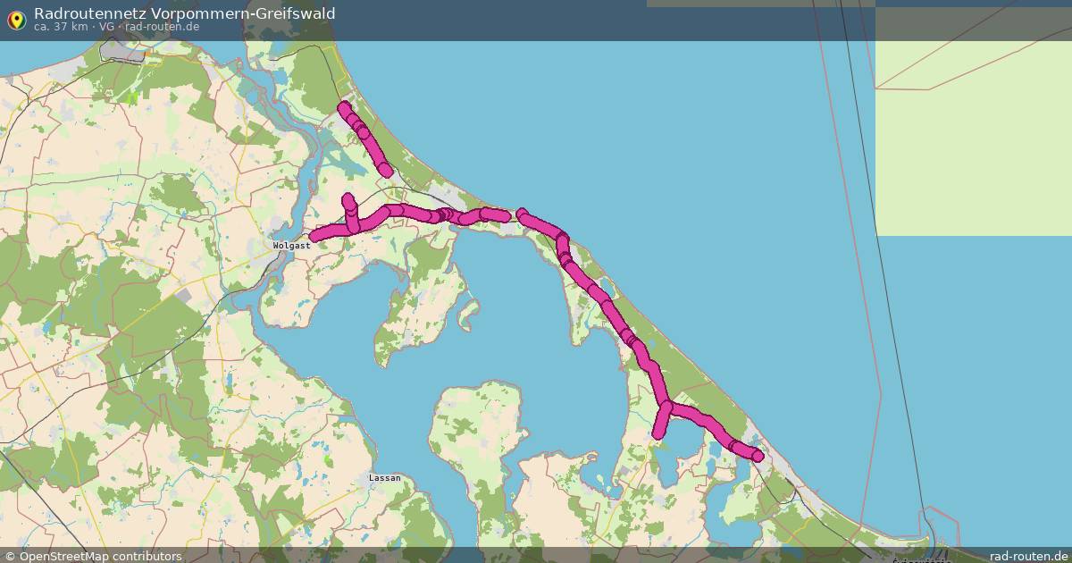 Radroutennetz Vorpommern-Greifswald (VG) – Fernradroute auf Rad-Routen.de