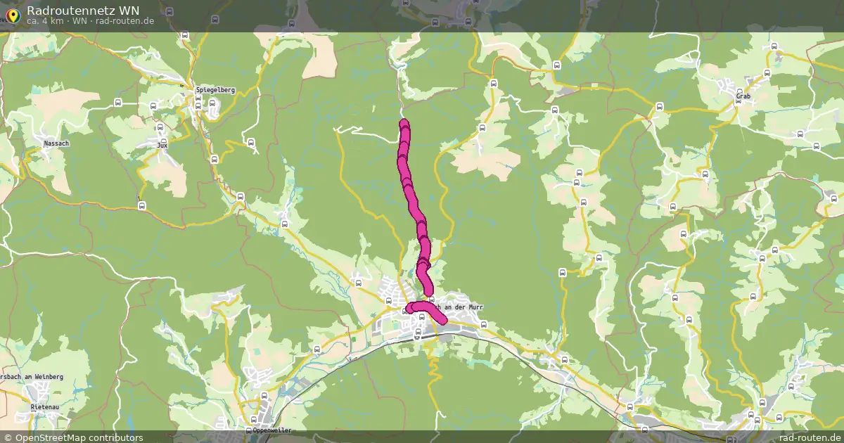 Radroutennetz WN (WN) – Fernradroute auf Rad-Routen.de