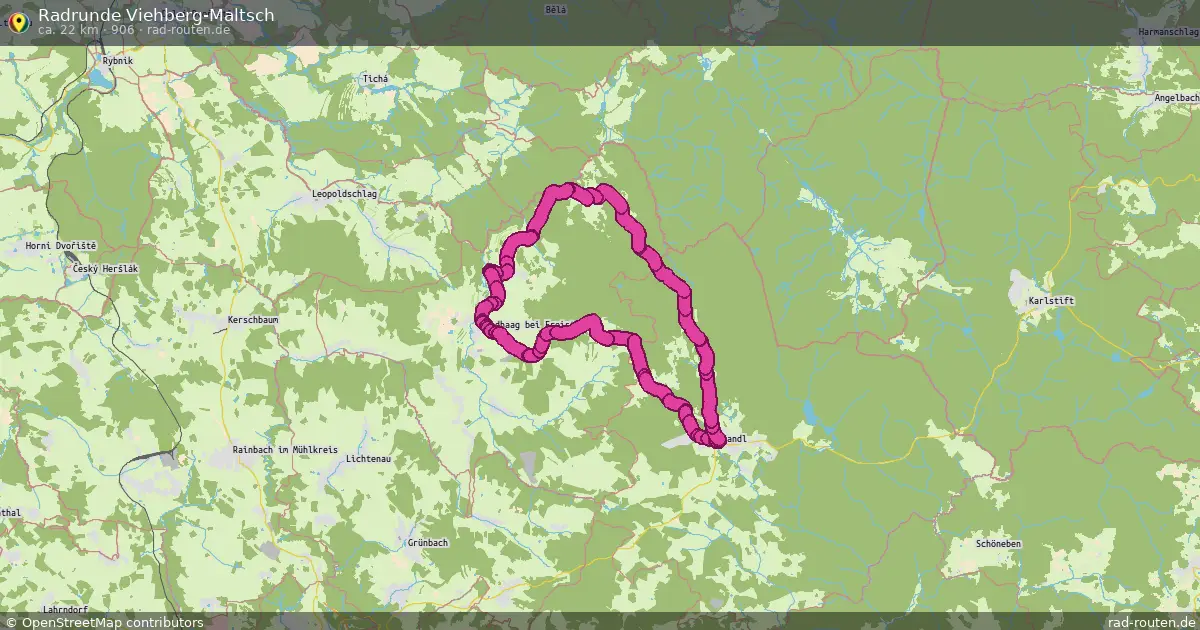 Radrunde Viehberg-Maltsch (906) – Fernradroute auf Rad-Routen.de