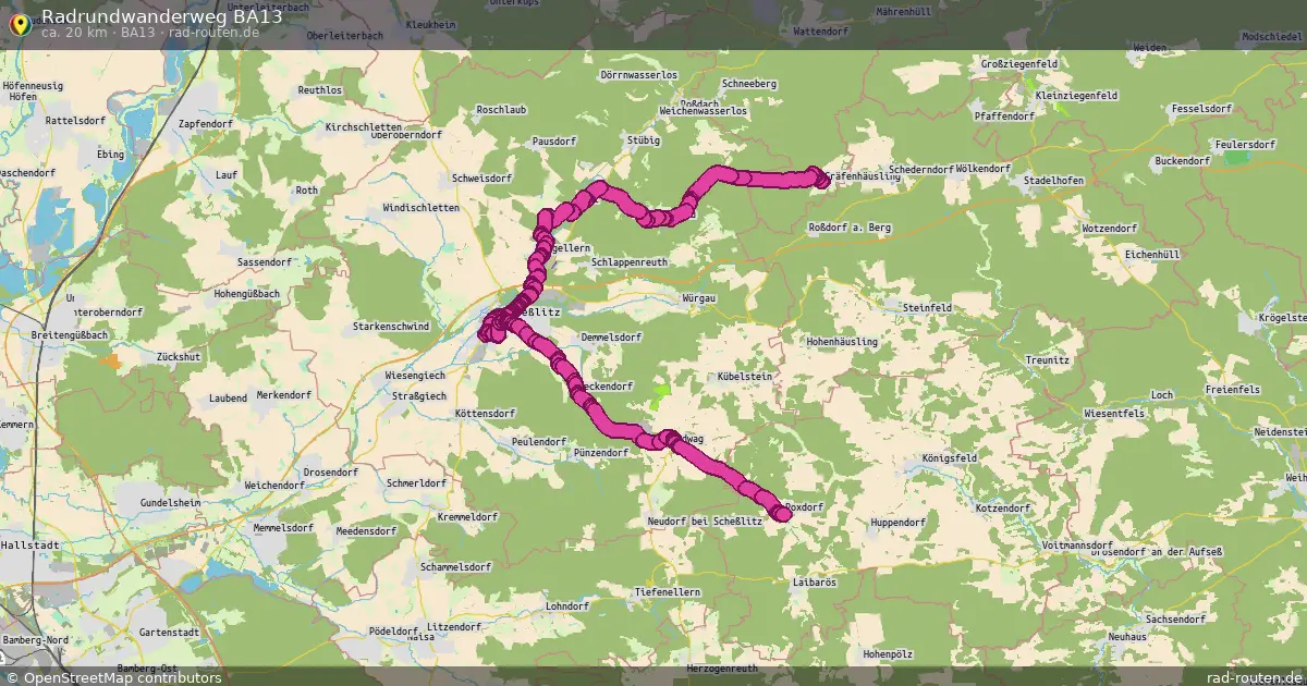 Radrundwanderweg BA13 (BA13) – Fernradroute auf Rad-Routen.de
