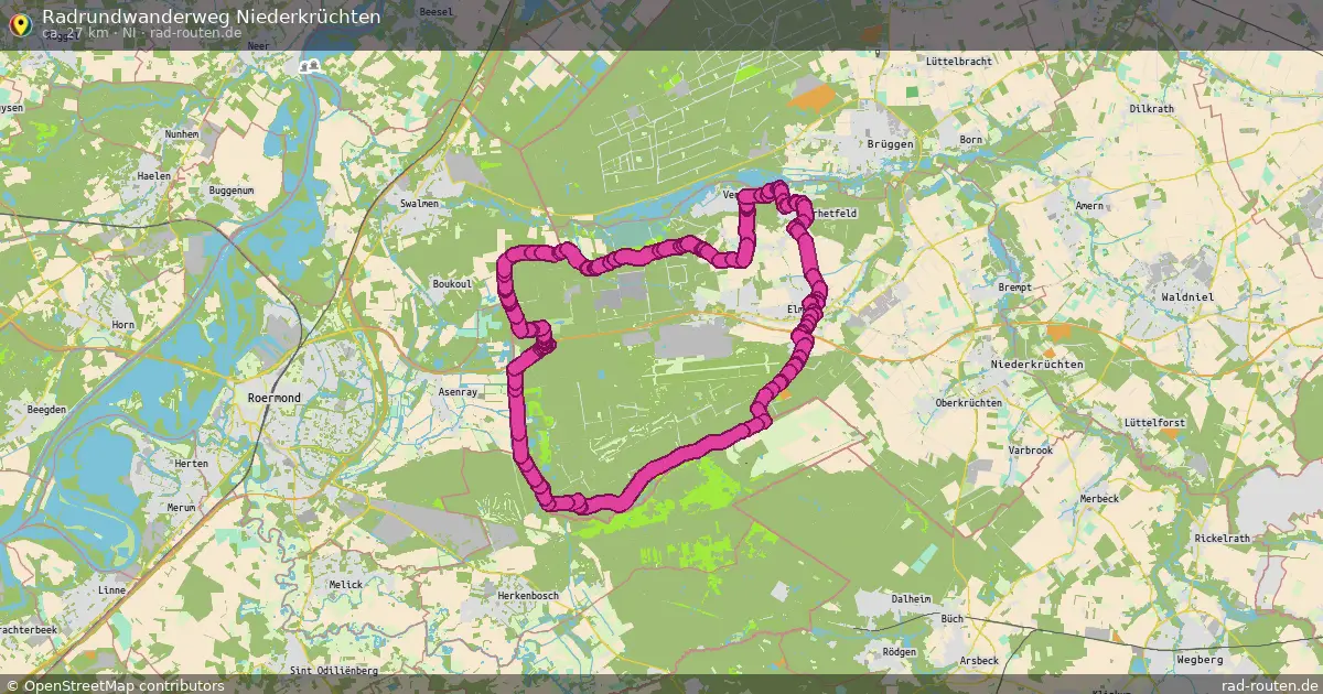 Radrundwanderweg Niederkrüchten (Ni) – Fernradroute auf Rad-Routen.de