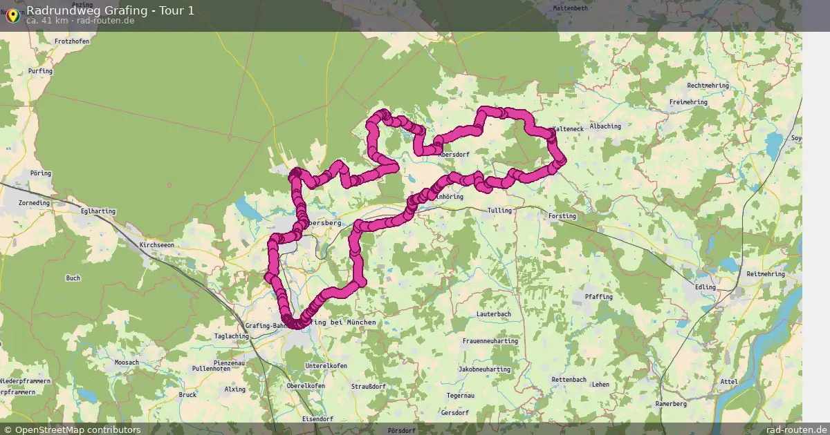 Radrundweg Grafing - Tour 1 – Fernradroute auf Rad-Routen.de