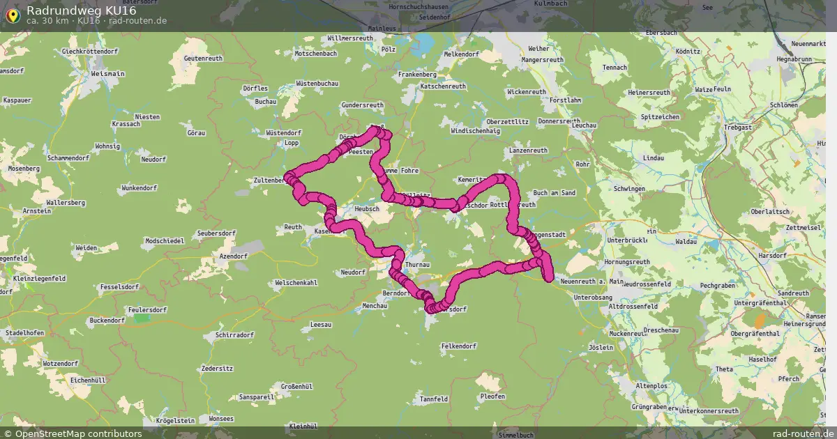 Radrundweg KU16 (KU16) – Fernradroute auf Rad-Routen.de
