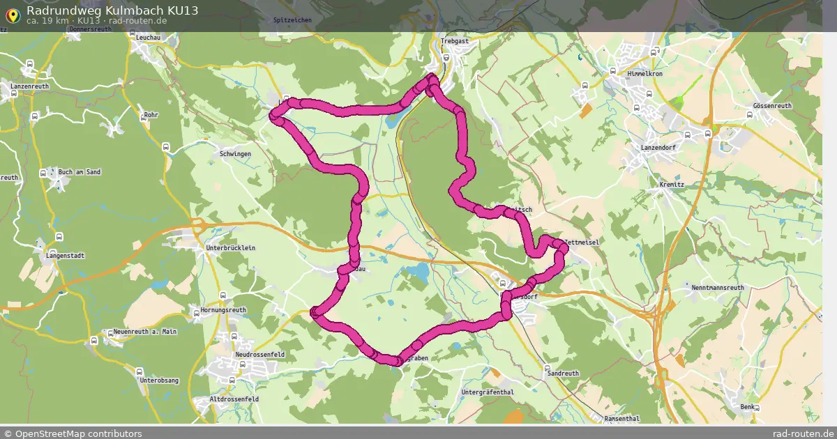 Radrundweg Kulmbach KU13 (KU13) – Fernradroute auf Rad-Routen.de