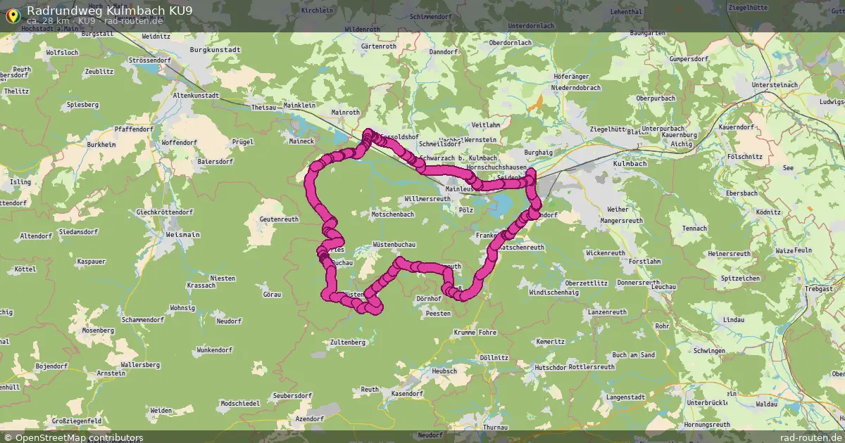 Radrundweg Kulmbach KU9 (KU9) – Fernradroute auf Rad-Routen.de