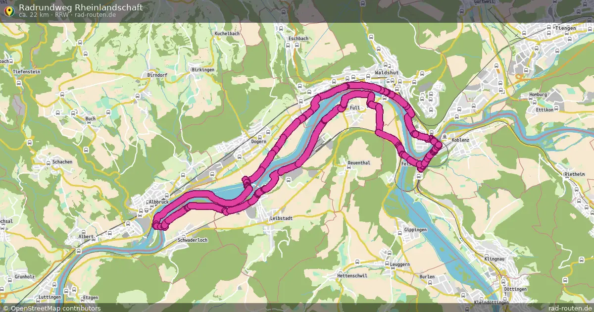 Radrundweg Rheinlandschaft (RRW) – Fernradroute auf Rad-Routen.de