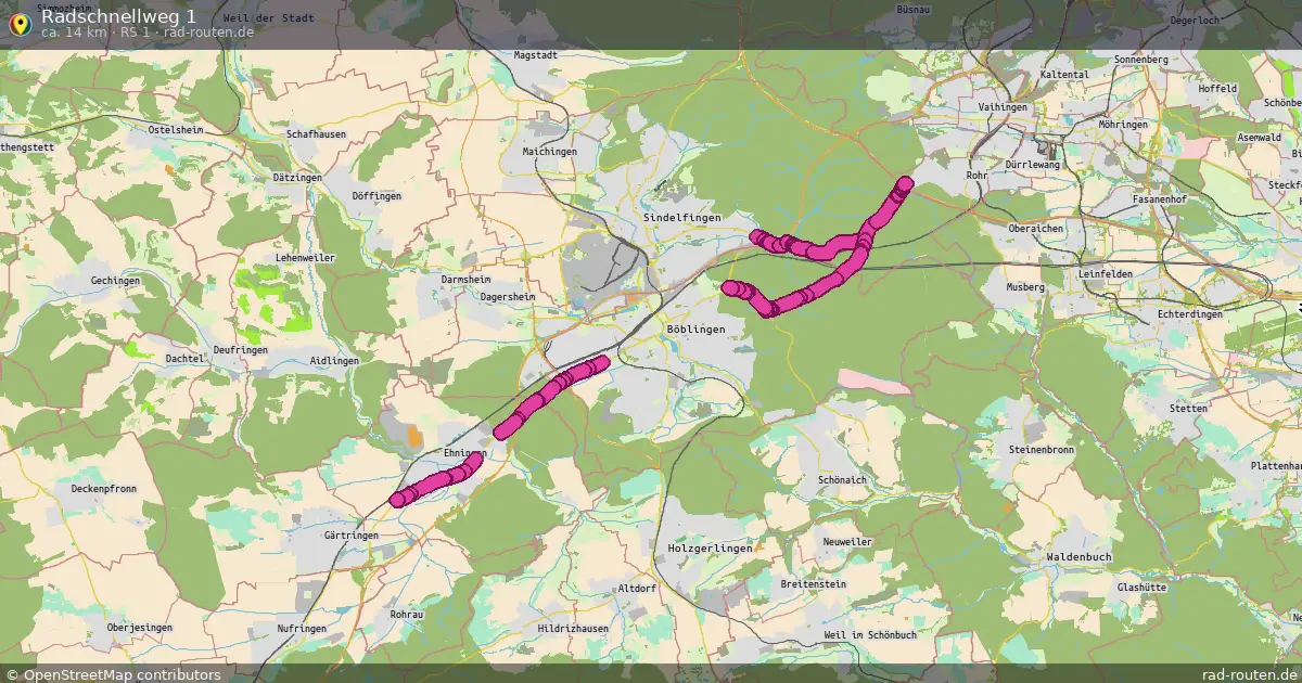 Radschnellweg 1 (RS 1) – Fernradroute auf Rad-Routen.de