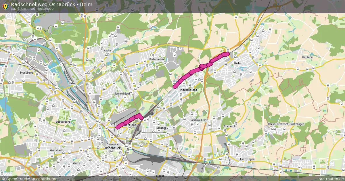 Radschnellweg Osnabrück - Belm