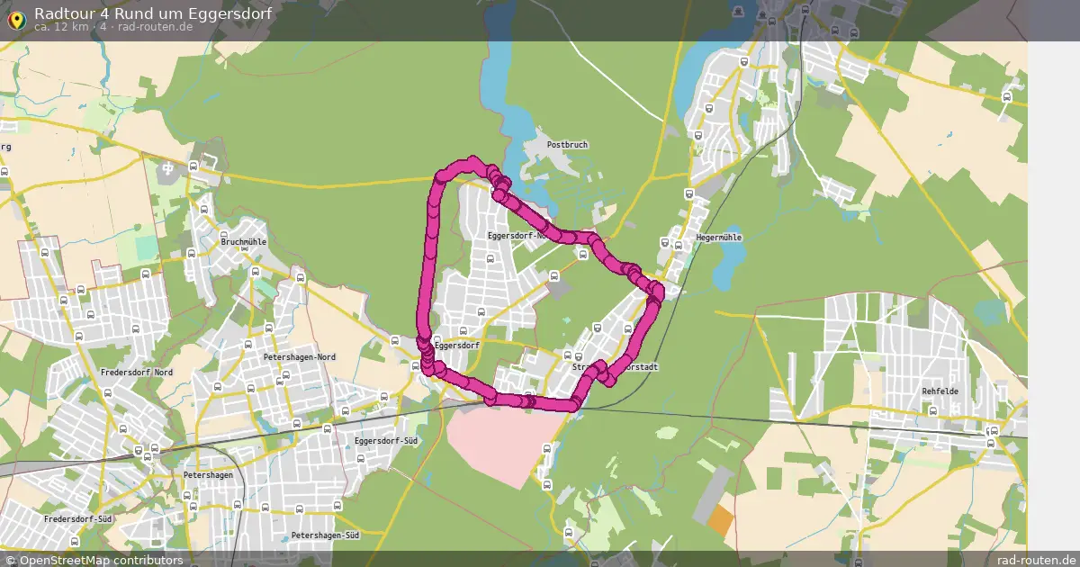 Radtour 4 Rund um Eggersdorf (4) – Fernradroute auf Rad-Routen.de
