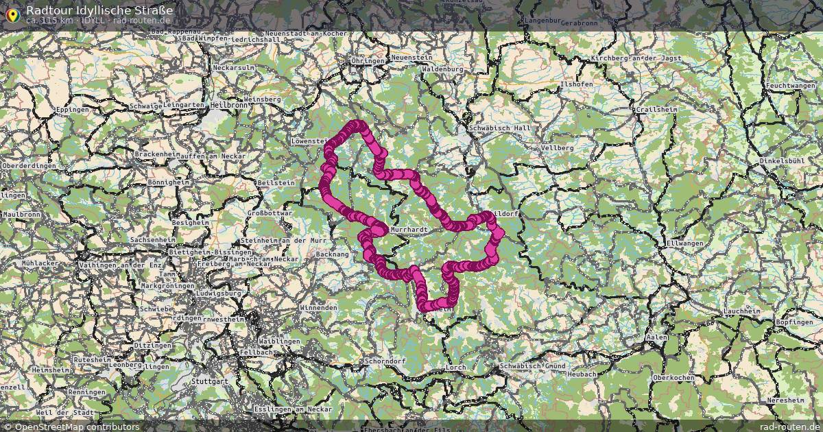 Radtour Idyllische Straße (Idyll) – Fernradroute auf Rad-Routen.de