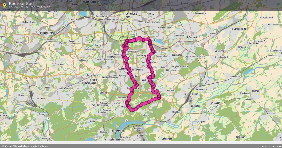 Radtour Süd (S) – Fernradroute auf Rad-Routen.de