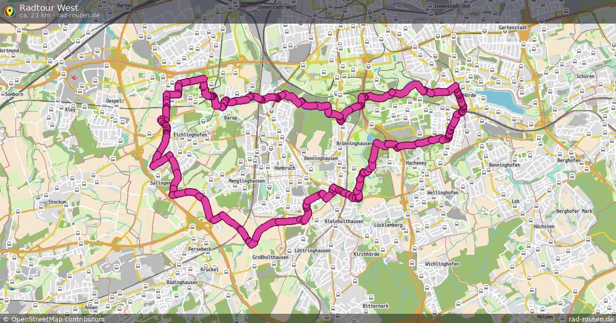 Radtour West – Fernradroute auf Rad-Routen.de