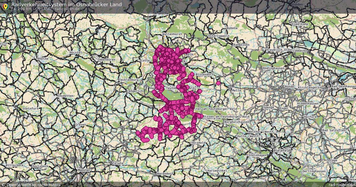 Radverkehrleitsystem im Osnabrücker Land