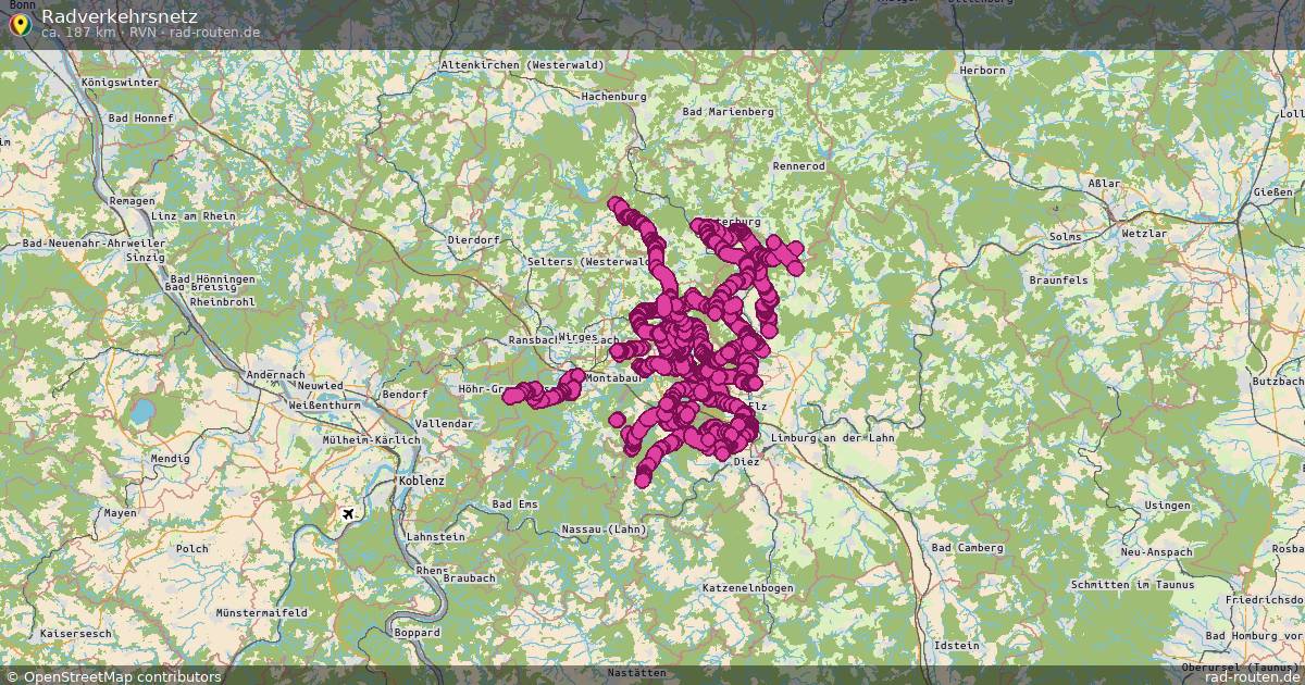 Radverkehrsnetz (RVN) – Fernradroute auf Rad-Routen.de