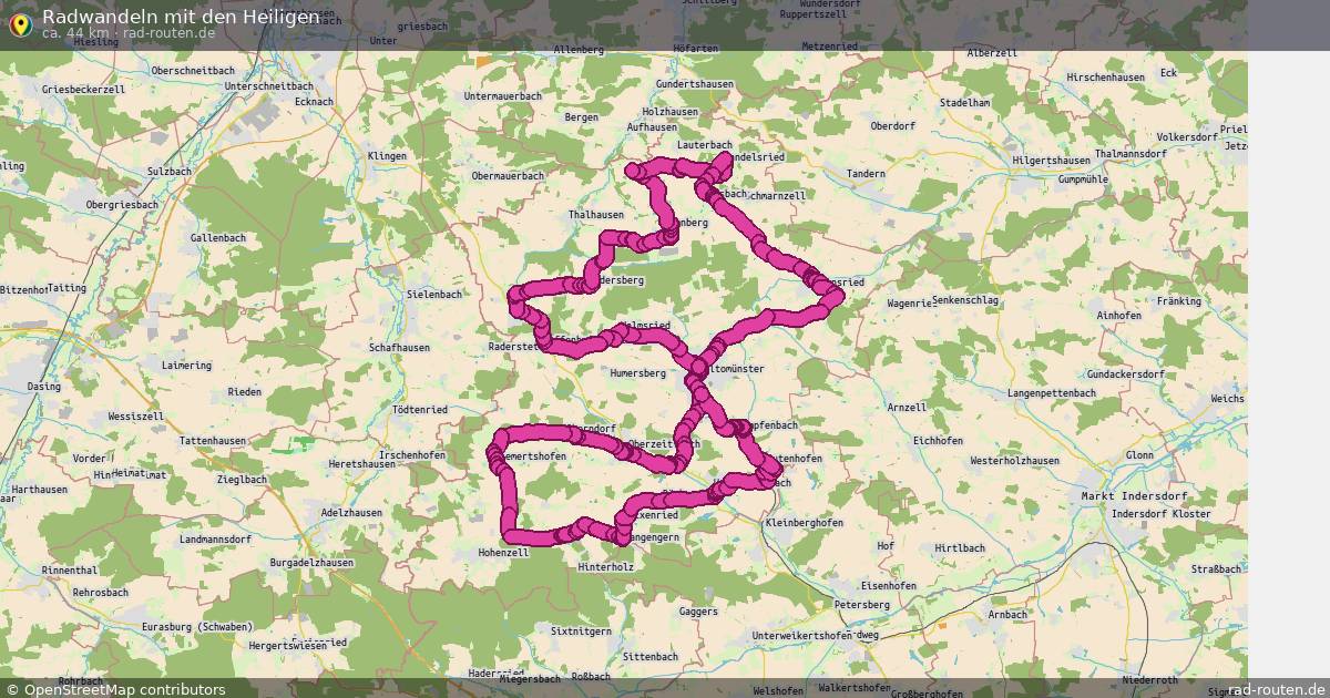 Radwandeln mit den Heiligen – Fernradroute auf Rad-Routen.de