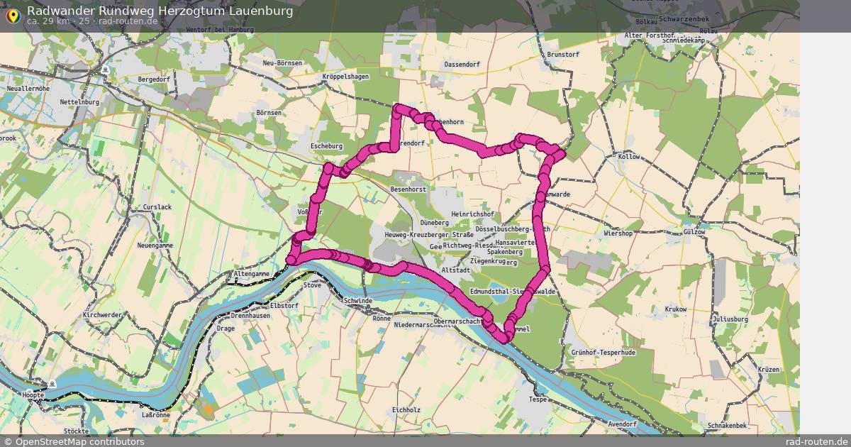 Radwander Rundweg Herzogtum Lauenburg (25) – Fernradroute auf Rad-Routen.de
