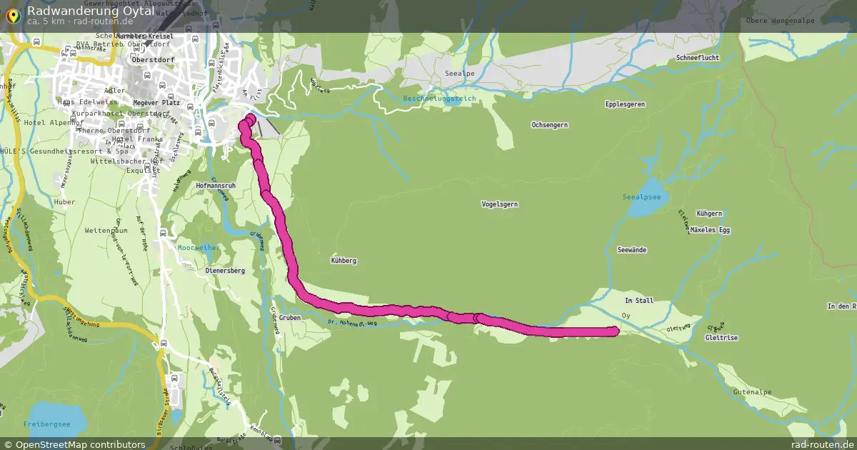 Radwanderung Oytal – Fernradroute auf Rad-Routen.de