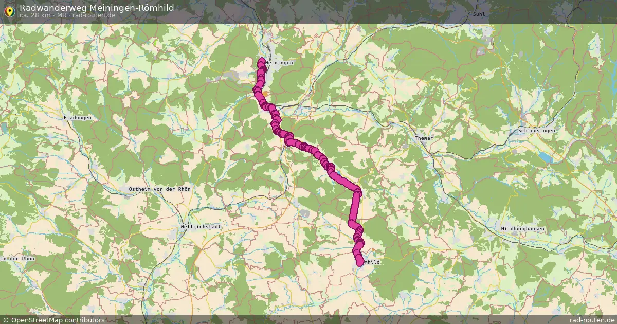 Radwanderweg Meiningen-Römhild (MR) – Fernradroute auf Rad-Routen.de