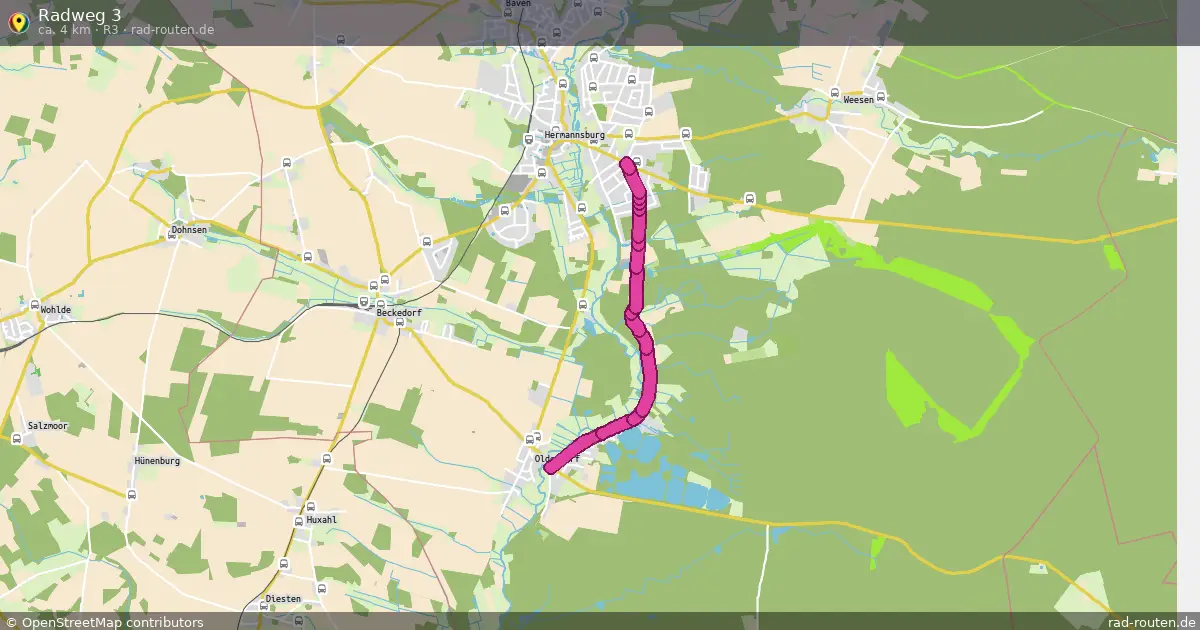 Radweg 3 (R3) – Fernradroute auf Rad-Routen.de