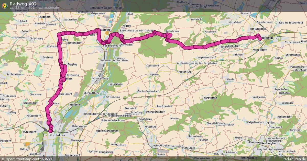 Radweg 402 (402) – Fernradroute auf Rad-Routen.de