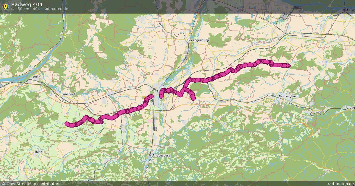 Radweg 404 (404) – Fernradroute auf Rad-Routen.de