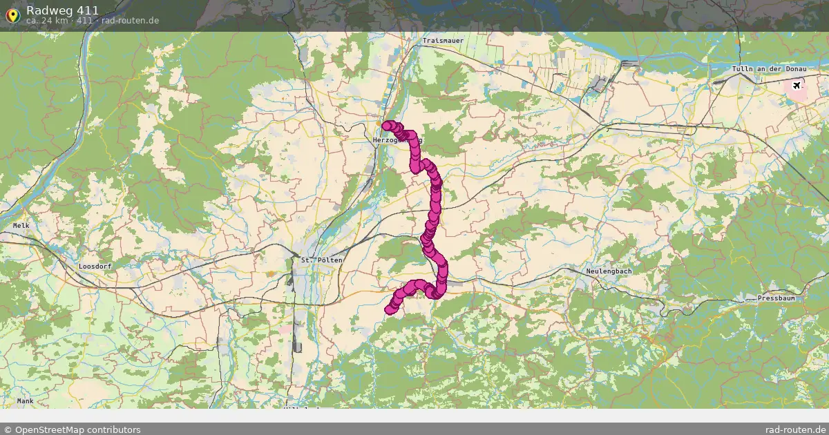 Radweg 411 (411) – Fernradroute auf Rad-Routen.de