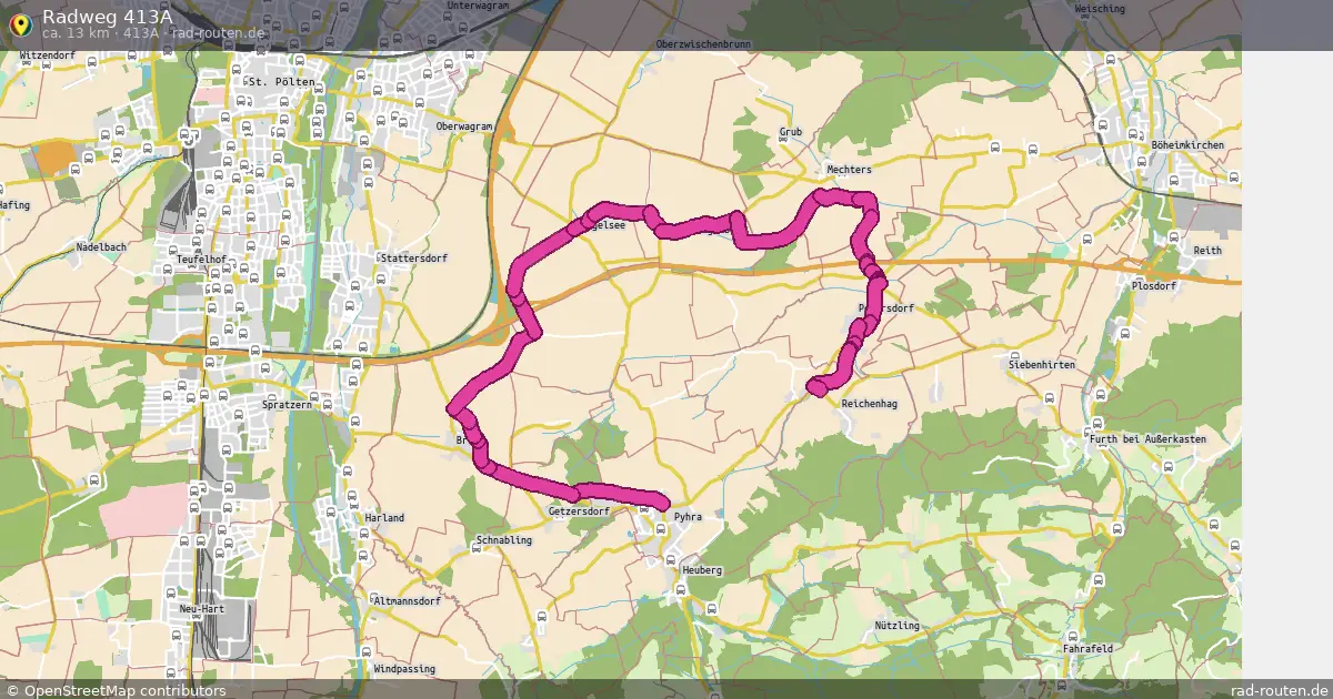 Radweg 413A (413A) – Fernradroute auf Rad-Routen.de