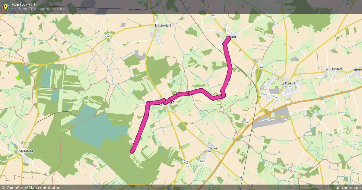 Radweg 6 (R6) – Fernradroute auf Rad-Routen.de