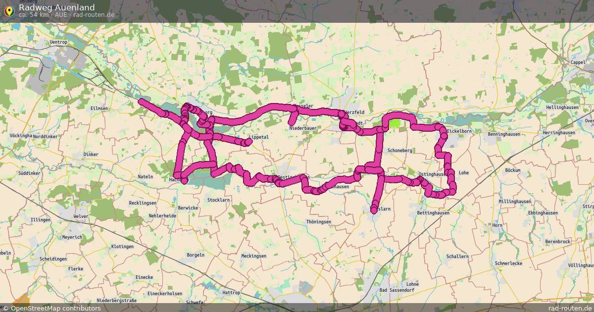 Radweg Auenland (Aue) – Fernradroute auf Rad-Routen.de