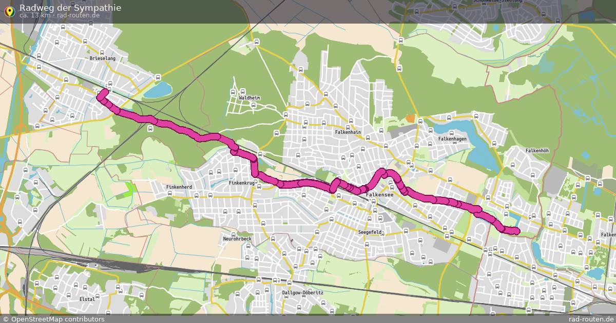 Radweg der Sympathie – Fernradroute auf Rad-Routen.de