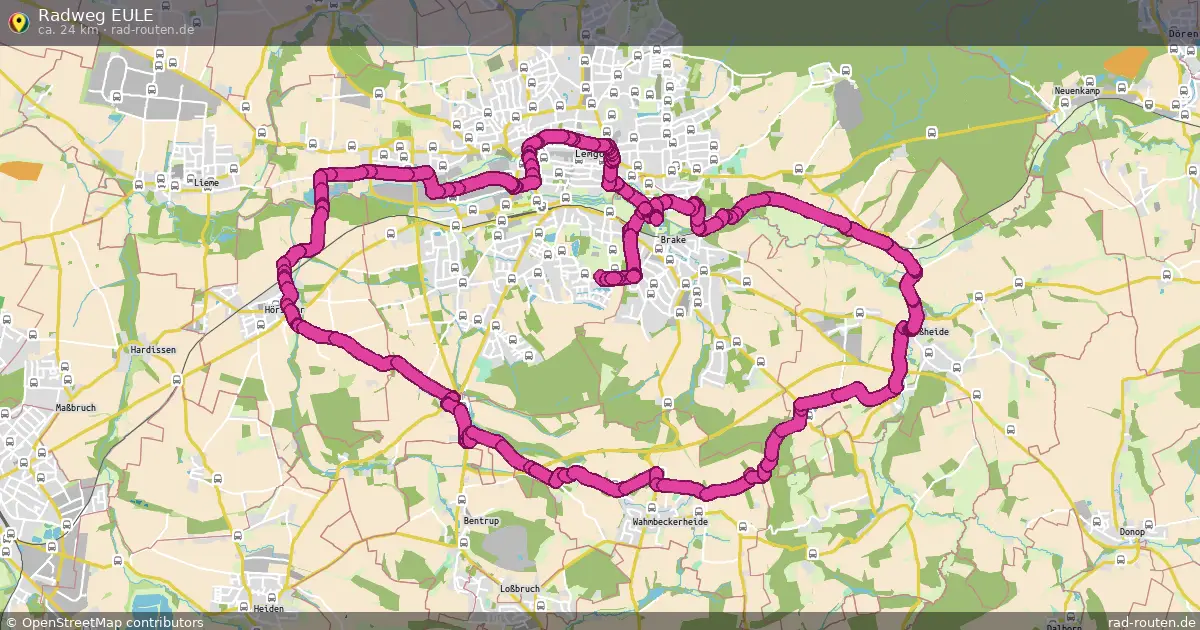 Radweg EULE – Fernradroute auf Rad-Routen.de