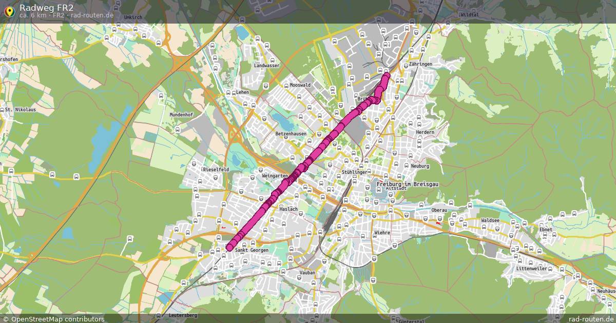 Radweg FR2 (FR2) – Fernradroute auf Rad-Routen.de