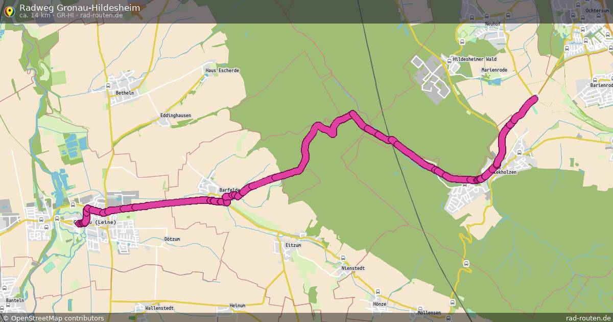 Radweg Gronau-Hildesheim (Gr-HI) – Fernradroute auf Rad-Routen.de