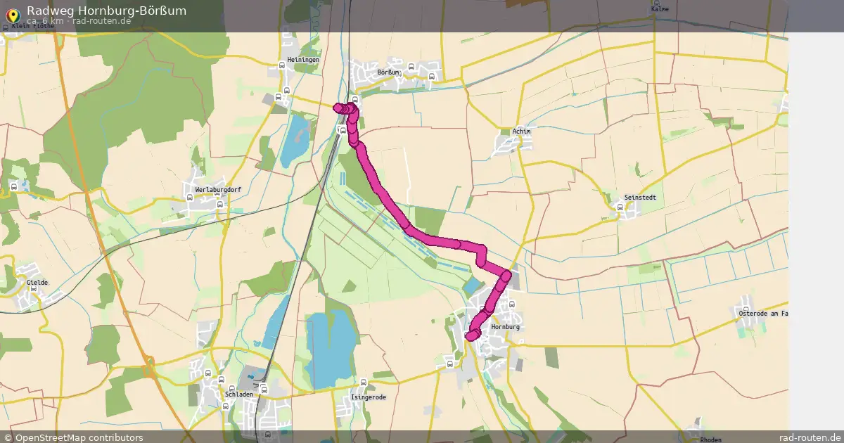 Radweg Hornburg-Börßum – Fernradroute auf Rad-Routen.de
