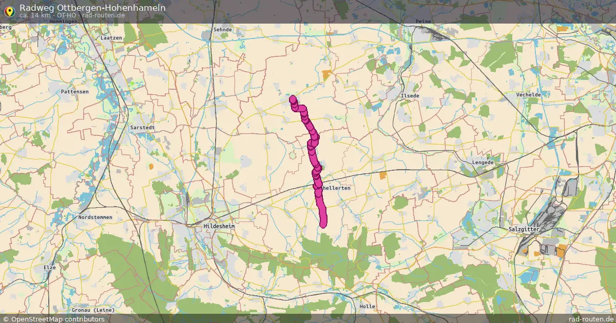 Radweg Ottbergen-Hohenhameln (Ot-Ho) – Fernradroute auf Rad-Routen.de